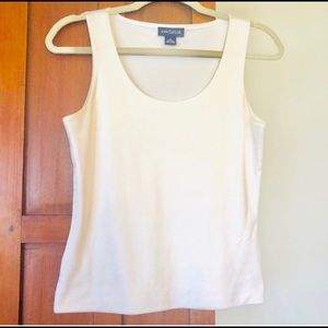 Cream Silk Sleeveless Ann Taylor Blouse